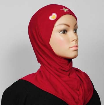 Girl's Hijab 1-Piece w/embroidery Middle Eastern Boutique