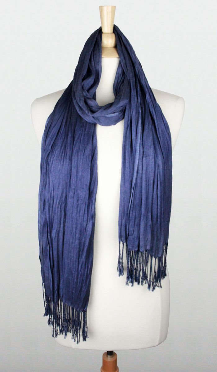 SOLID SCRUNCH SCARF COTTON SILK Middle Eastern Boutique