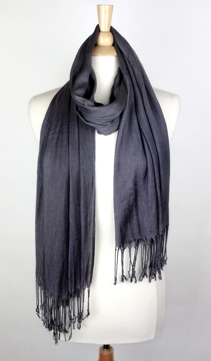 SOLID SCRUNCH SCARF COTTON SILK Middle Eastern Boutique