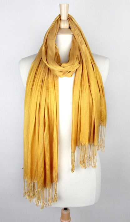 SOLID SCRUNCH SCARF COTTON SILK Middle Eastern Boutique