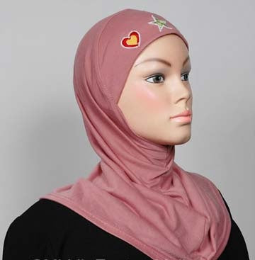 Girl's Hijab 1-Piece w/embroidery Middle Eastern Boutique