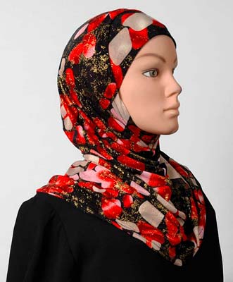 Two Piece Deluxe Fashion Print Hijab Middle Eastern Boutique