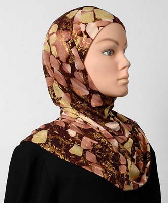 Two Piece Deluxe Fashion Print Hijab Middle Eastern Boutique