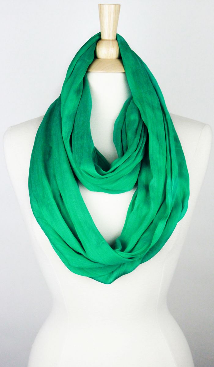 SOLID COTTON/SILK INFINITY SCARF Middle Eastern Boutique