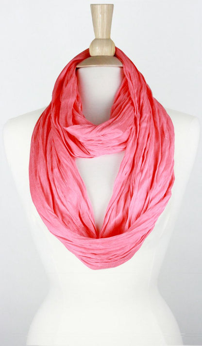 SOLID COTTON/SILK INFINITY SCARF Middle Eastern Boutique