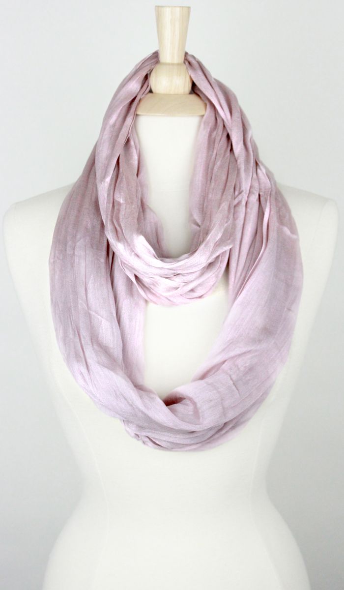 SOLID COTTON/SILK INFINITY SCARF Middle Eastern Boutique