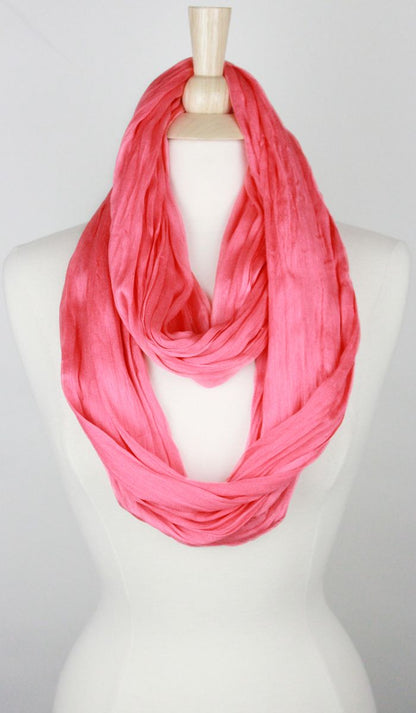 SOLID COTTON/SILK INFINITY SCARF Middle Eastern Boutique