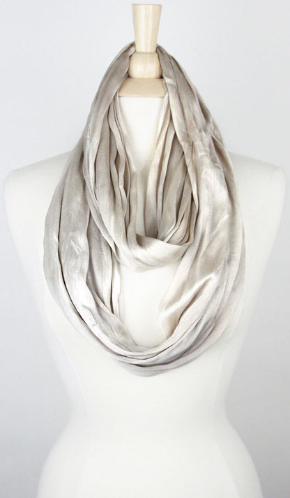 SOLID COTTON/SILK INFINITY SCARF Middle Eastern Boutique