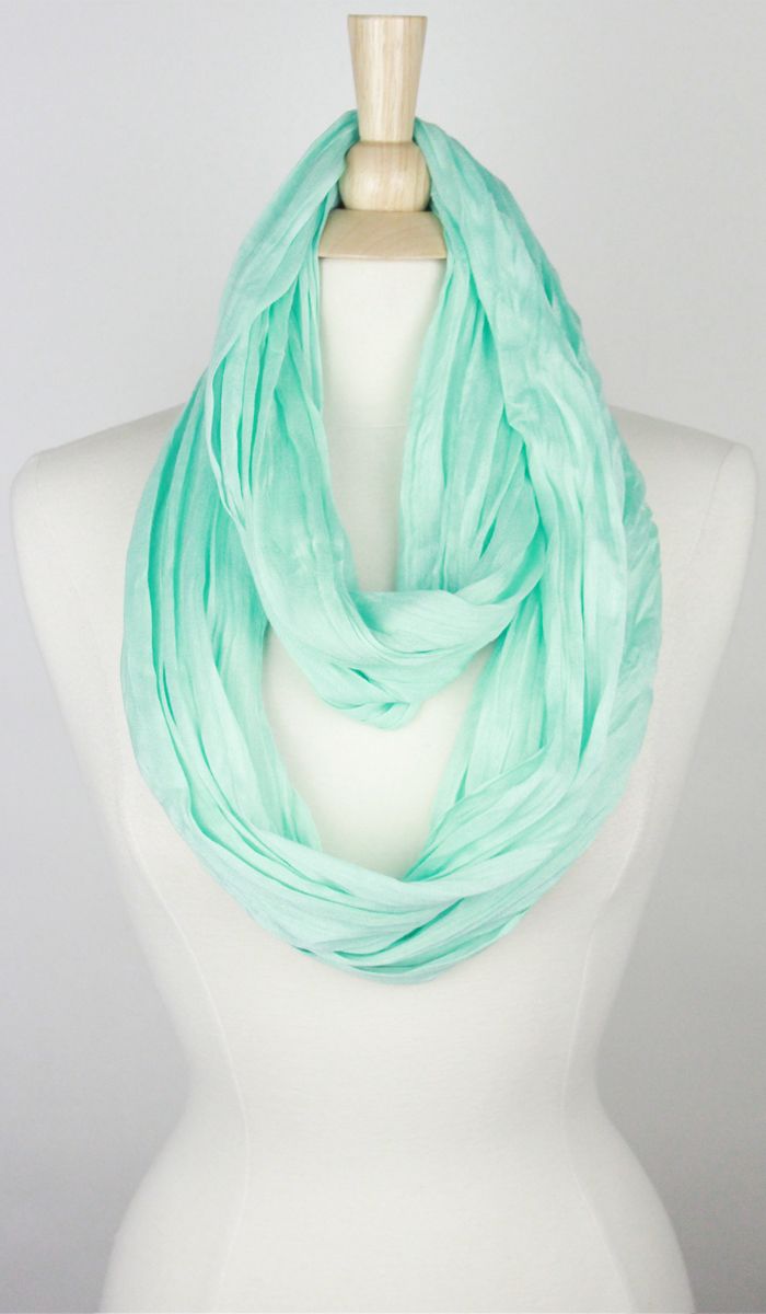 SOLID COTTON/SILK INFINITY SCARF Middle Eastern Boutique