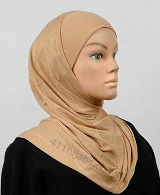 Two Piece Zumrud Jacquard Hijab Middle Eastern Boutique