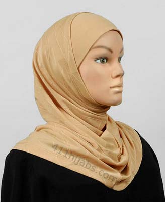 Two Piece Zumrud Jacquard Hijab Middle Eastern Boutique