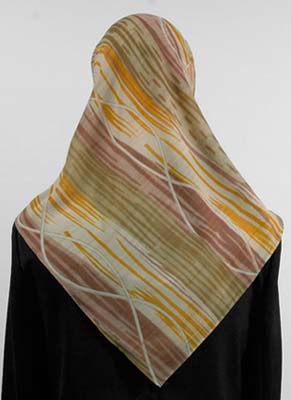 Fashion Print Chiffon Square Scarves Middle Eastern Boutique