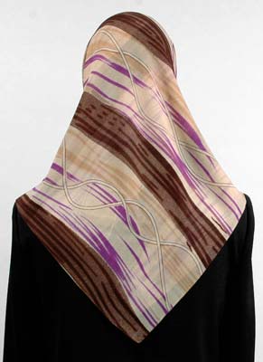 Fashion Print Chiffon Square Scarves Middle Eastern Boutique