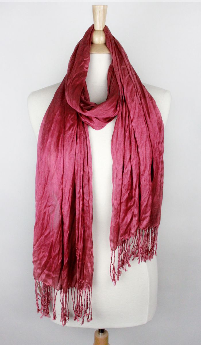 SOLID SCRUNCH SCARF COTTON SILK Middle Eastern Boutique