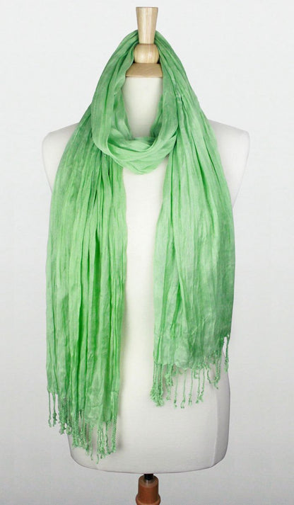 SOLID SCRUNCH SCARF COTTON SILK Middle Eastern Boutique