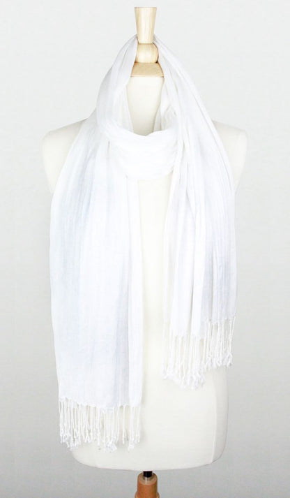 SOLID SCRUNCH SCARF COTTON SILK Middle Eastern Boutique