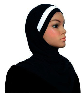 One-piece cotton headscarf with one ribbon on the head Middle Eastern Boutique