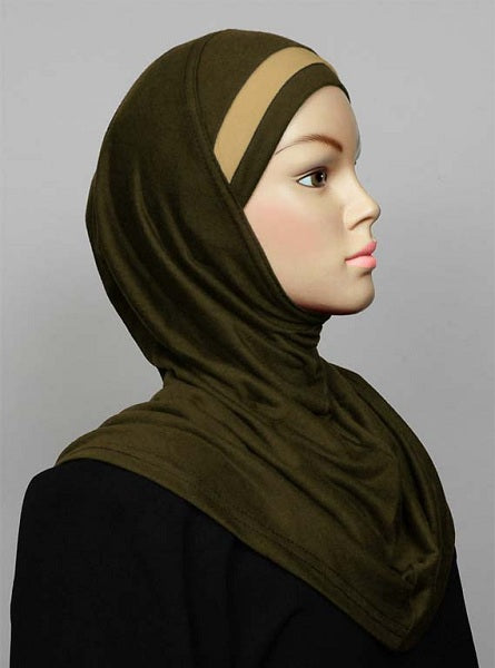 One-piece cotton headscarf with one ribbon on the head Middle Eastern Boutique