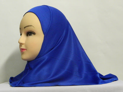 Children's Polyester 1-Piece Solid Color Amira Hijab Middle Eastern Boutique